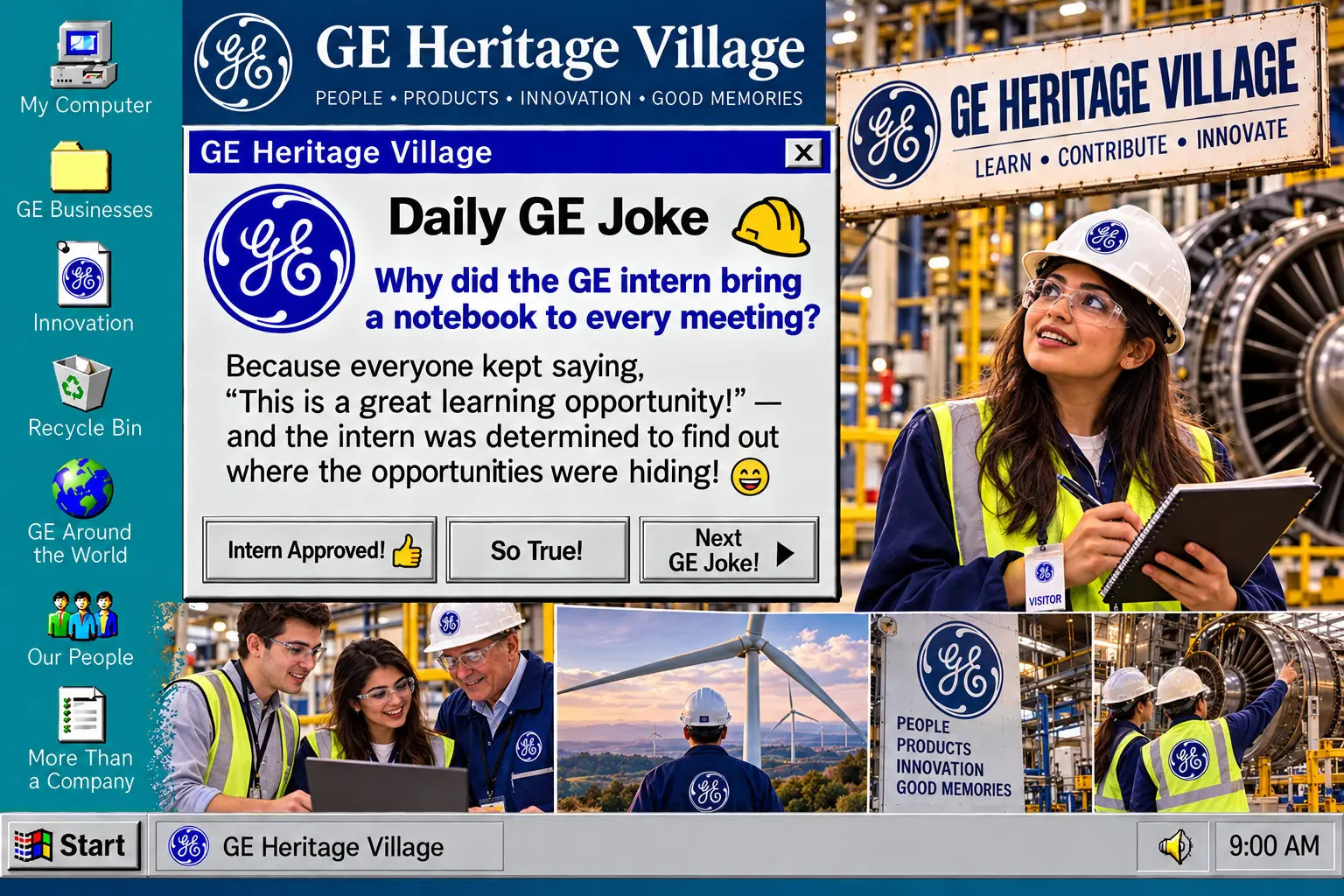 GE Interns — Daily GE Joke poster