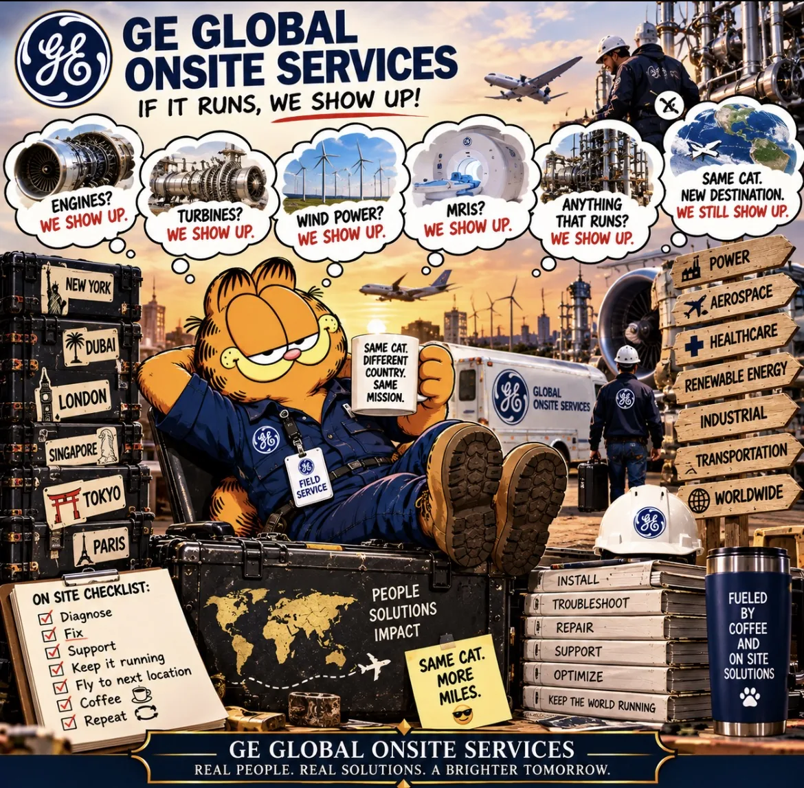 GE Global Onsite Services poster