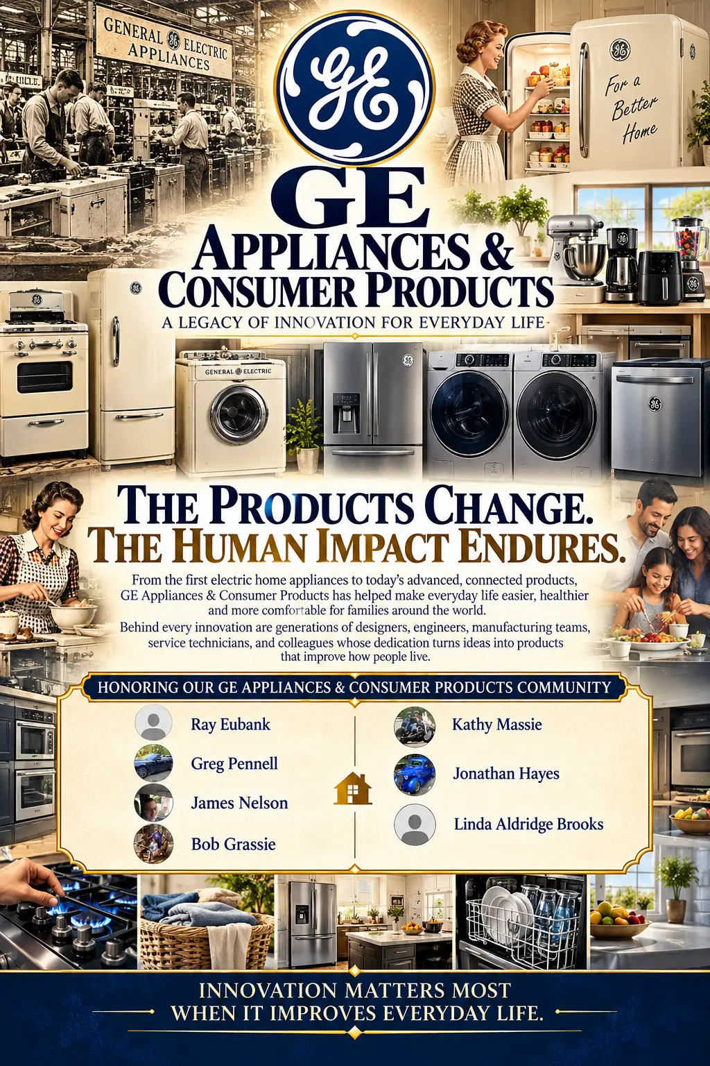 GE Appliances & Consumer Products tribute poster