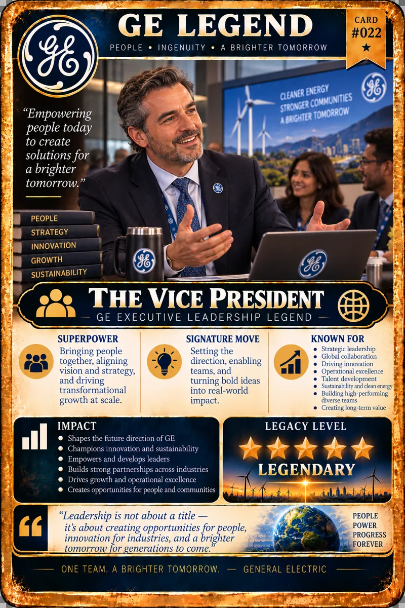 GE Legend card No. 022: The Vice President