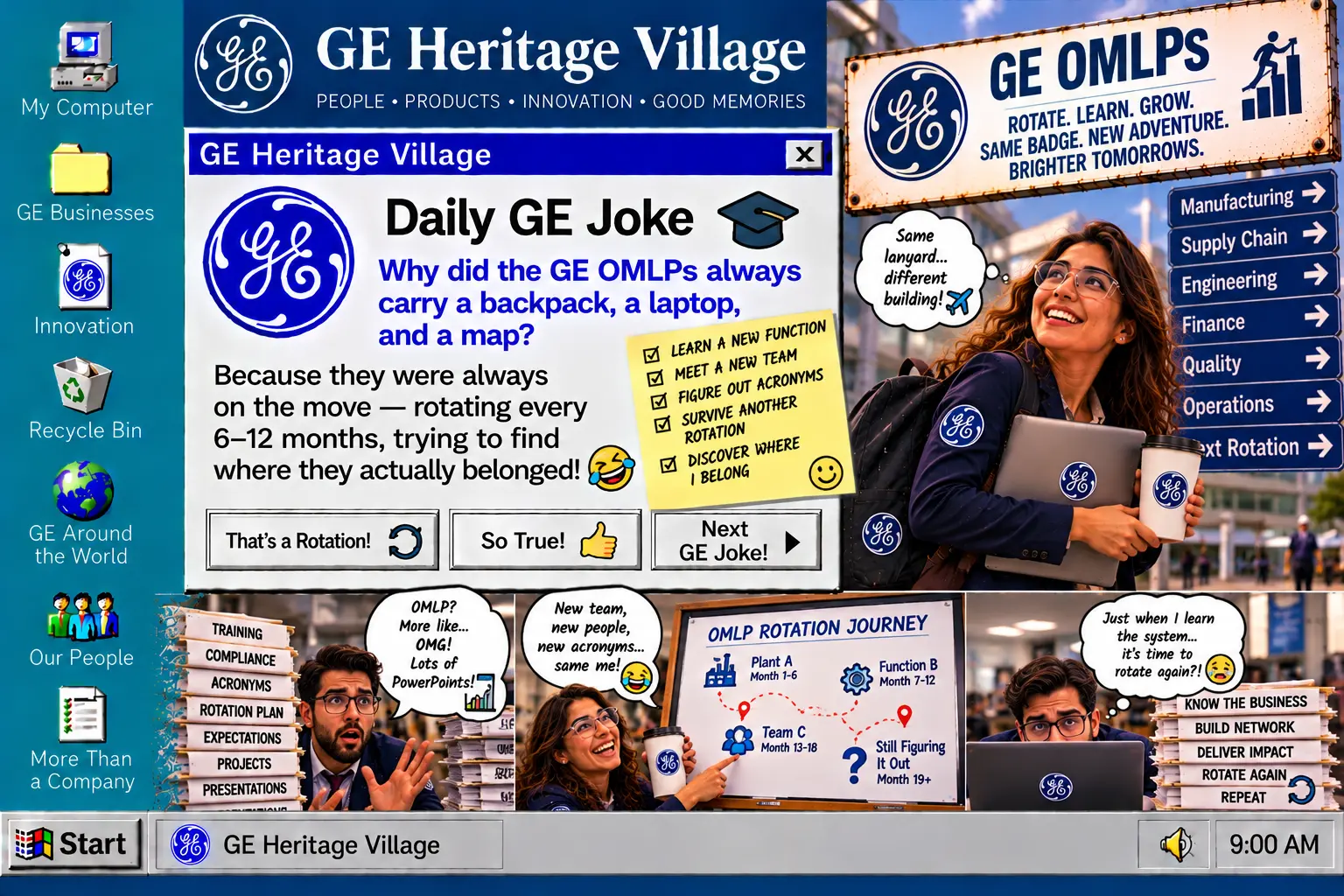 GE OMLPs — Daily GE Joke poster