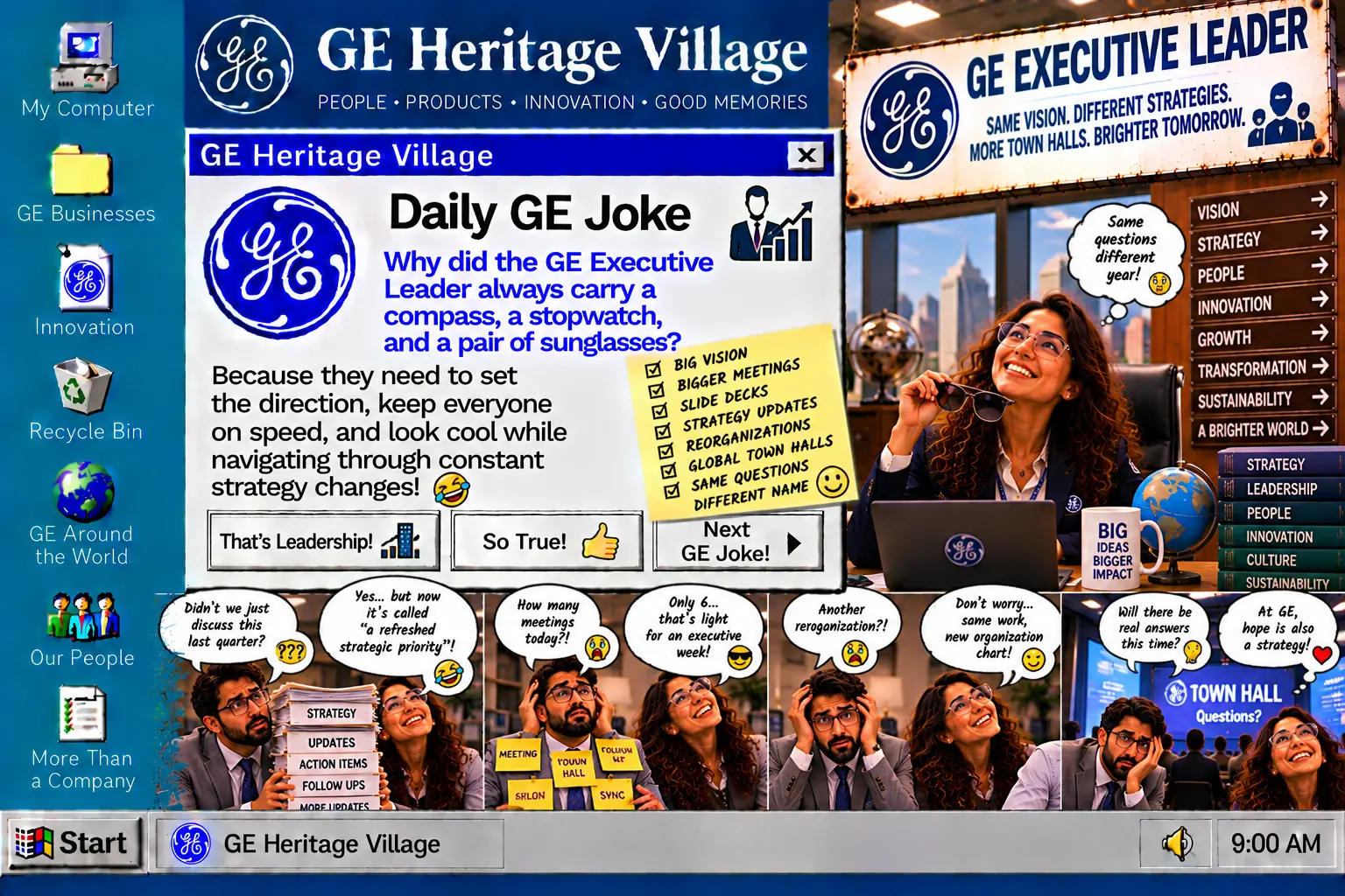GE Executive Leader — Daily GE Joke poster