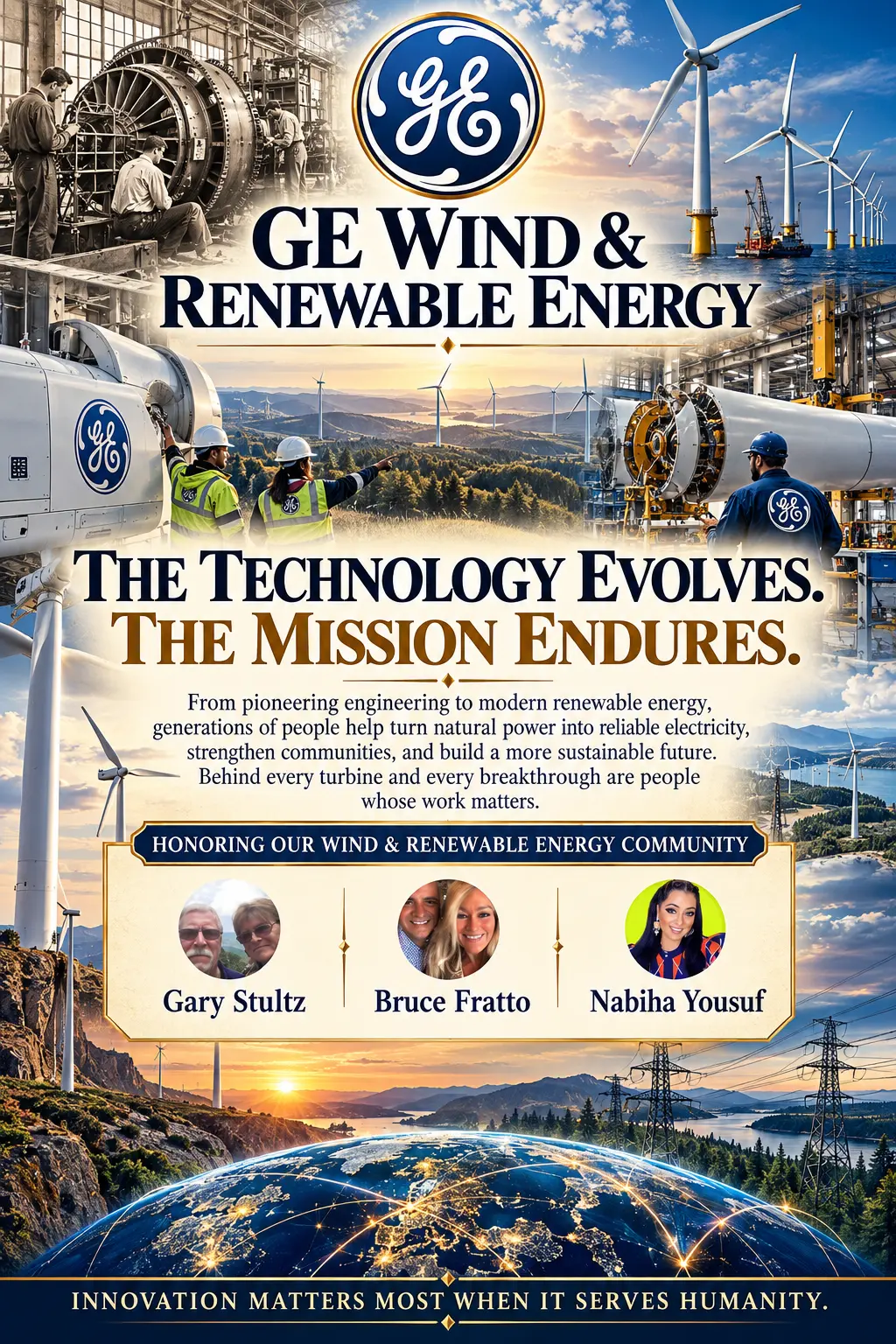 GE Employees tribute poster