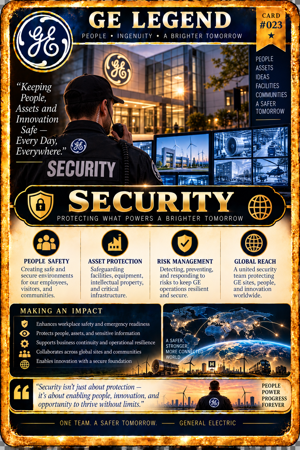 GE Legend card No. 023: Security