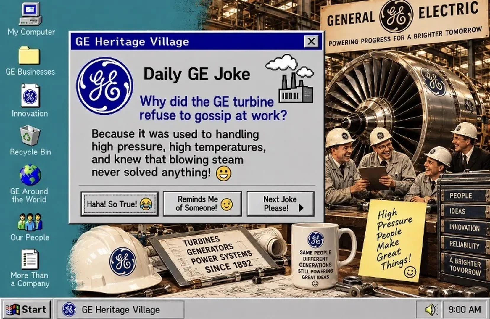 GE Power & Turbines — Daily GE Joke poster