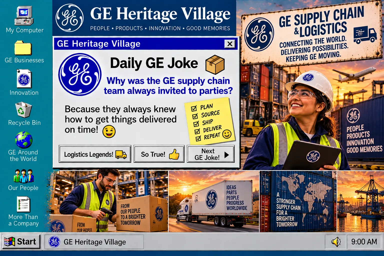 GE Supply Chain Team — Daily GE Joke poster