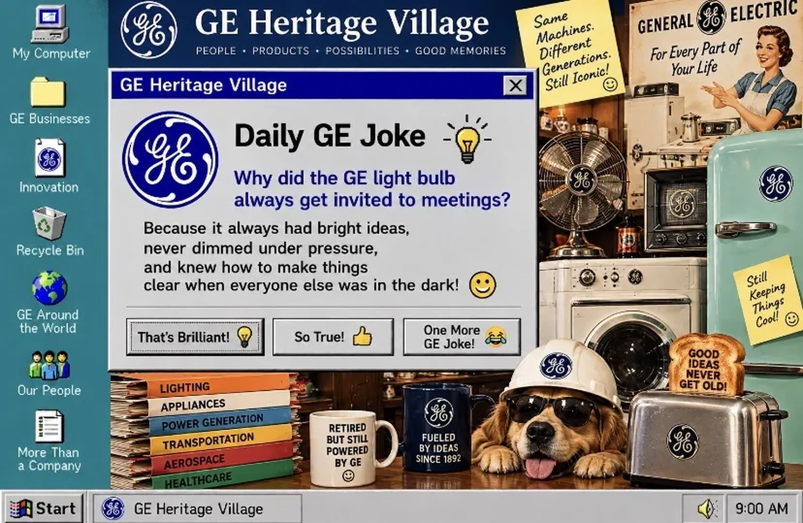 GE Lighting & Home — Daily GE Joke poster