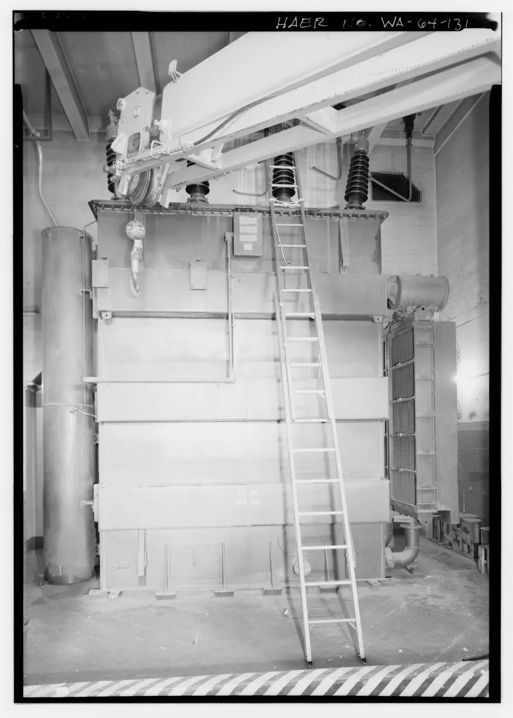 GE transformer, circa 1950s, White River plant