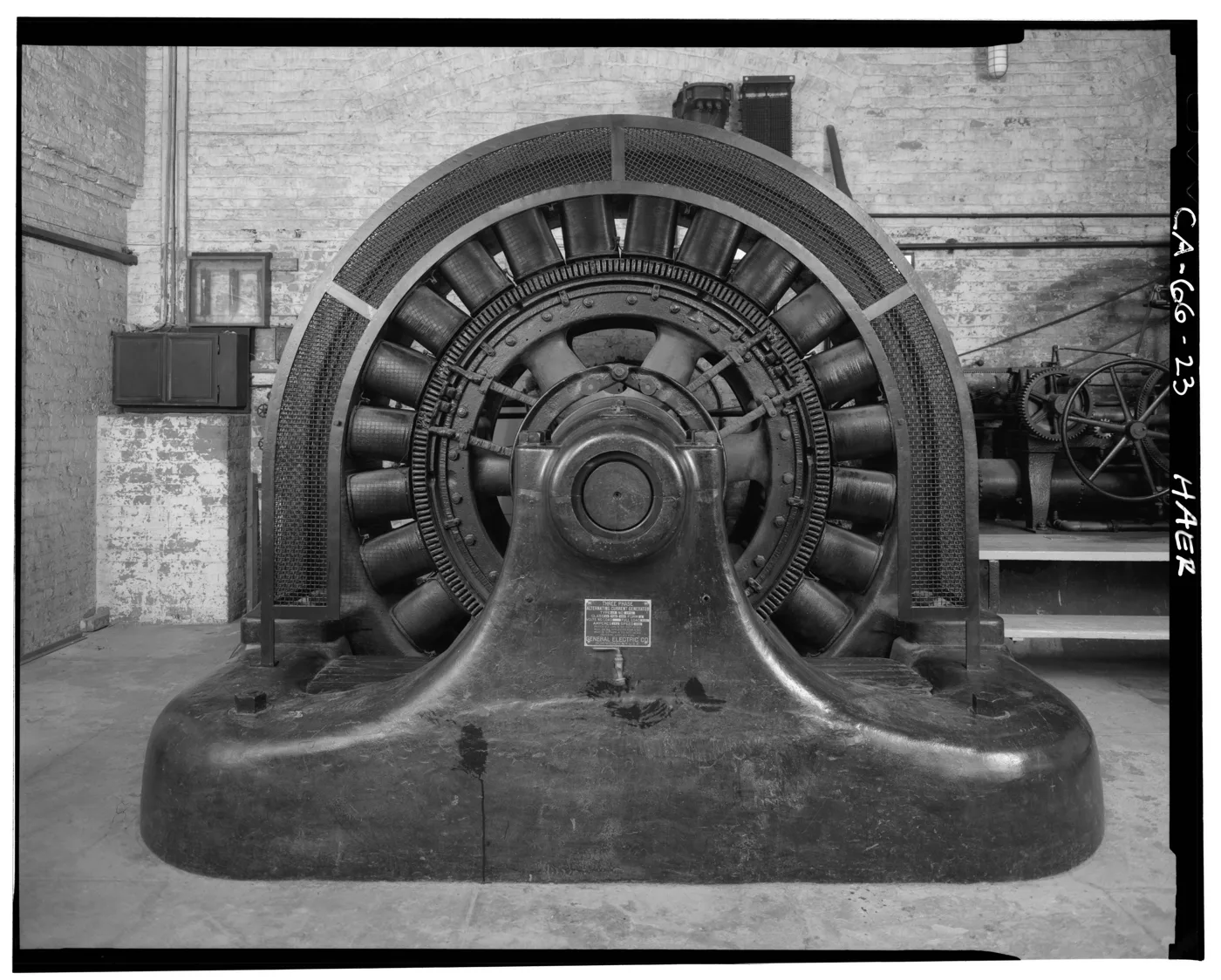 GE generator No. 4, Folsom Powerhouse