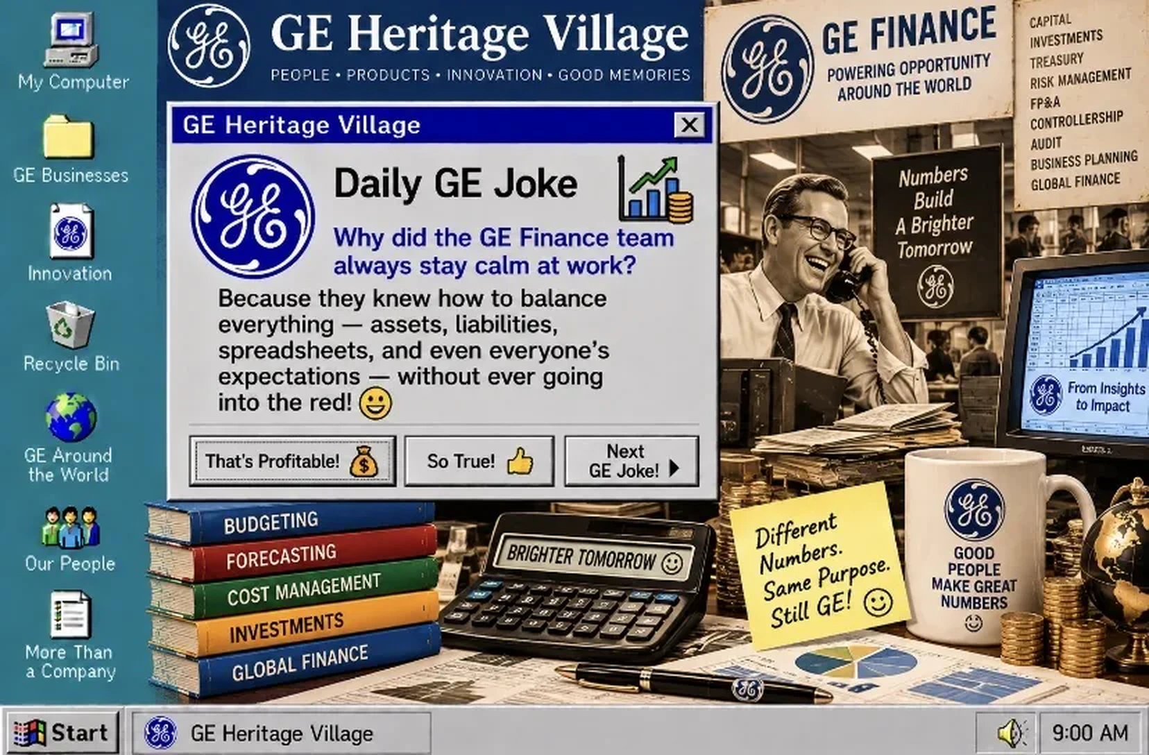 GE Finance — Daily GE Joke poster