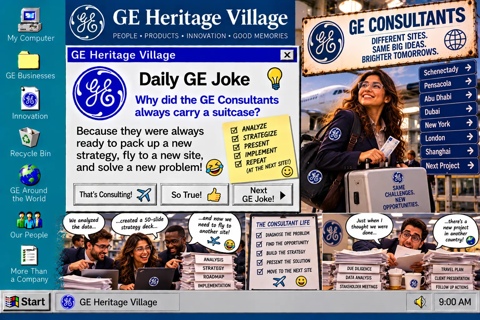 GE Consultants — Daily GE Joke poster