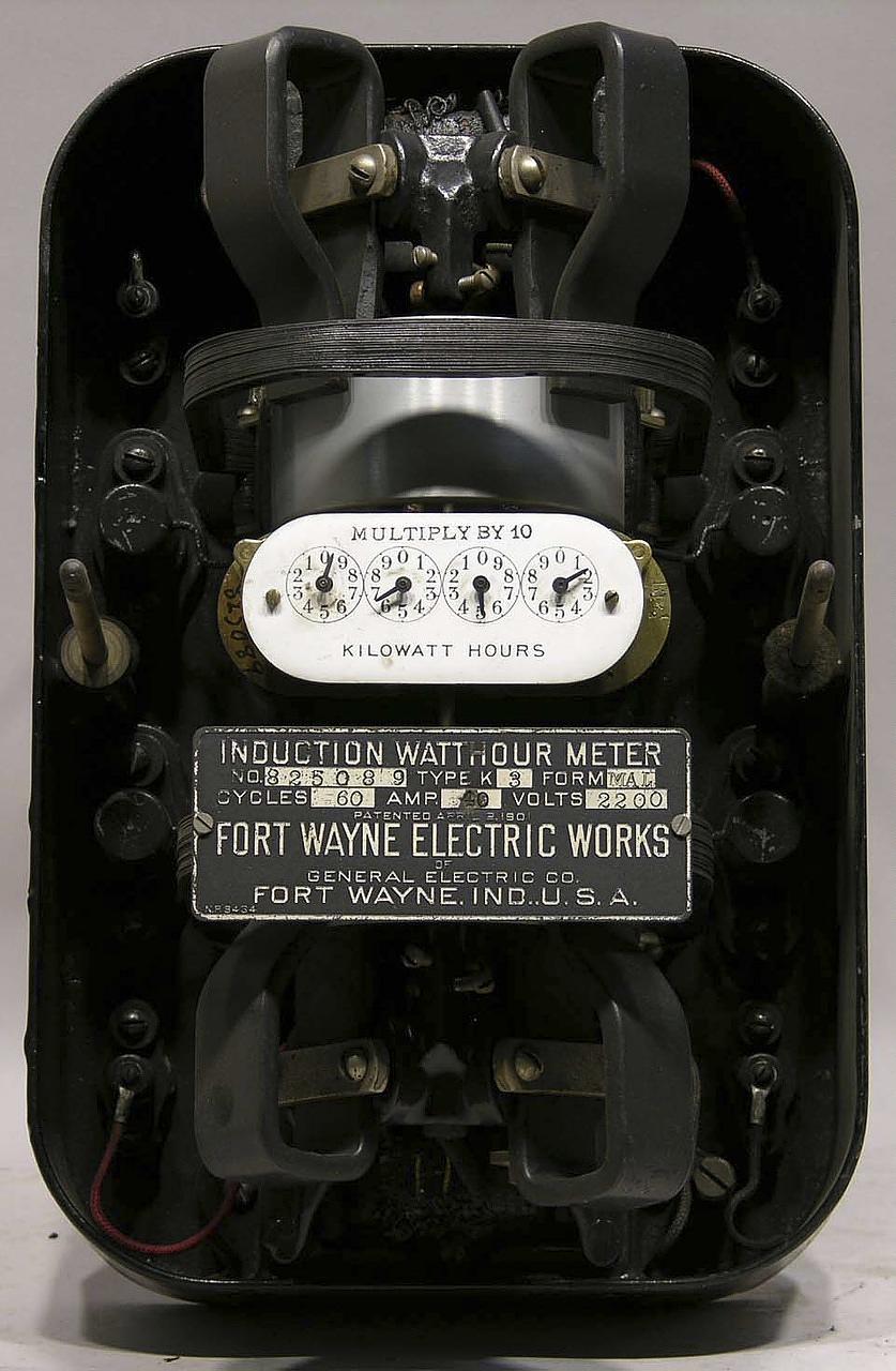 GE Fort Wayne type K3 watt-hour meter
