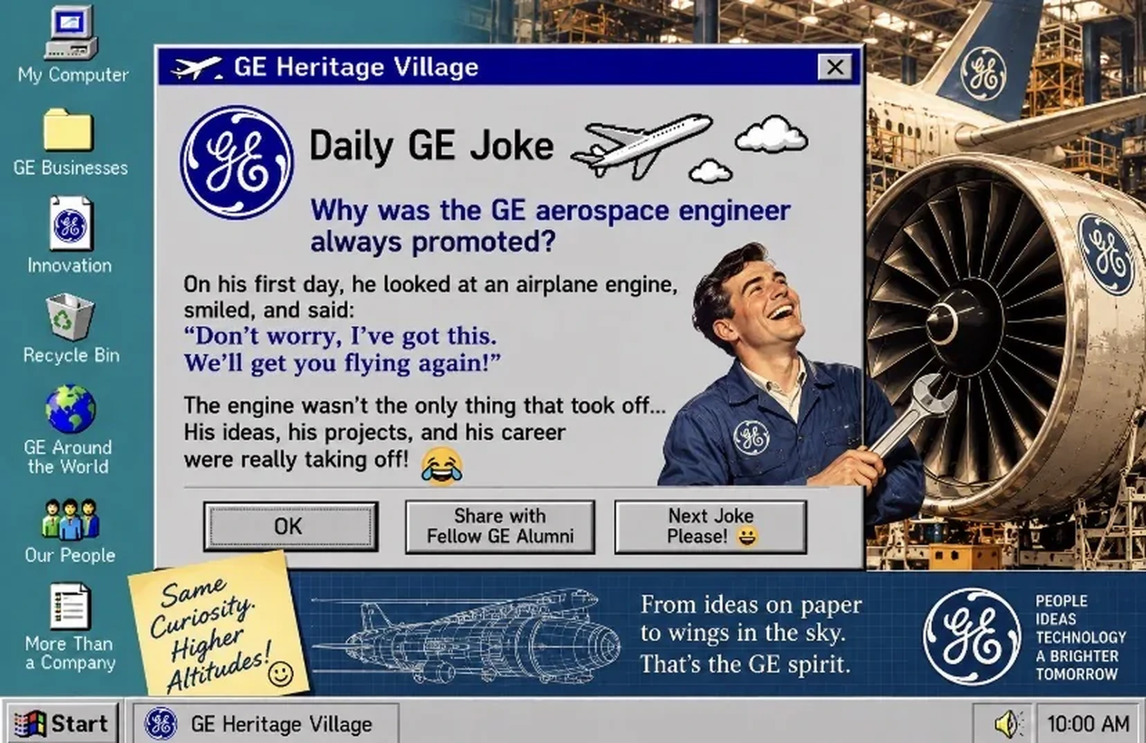 GE Aerospace — Daily GE Joke poster