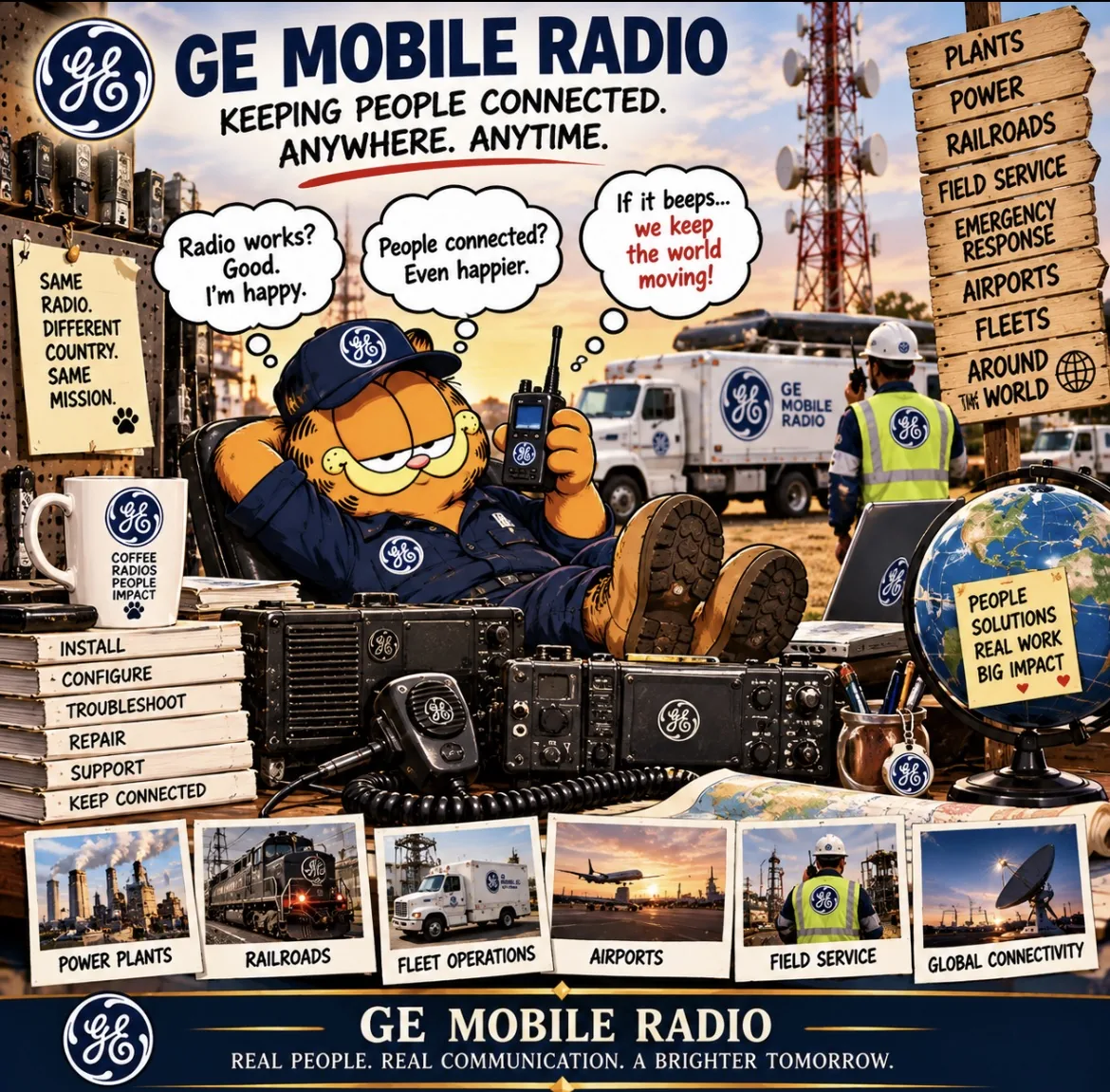 GE Garfield poster