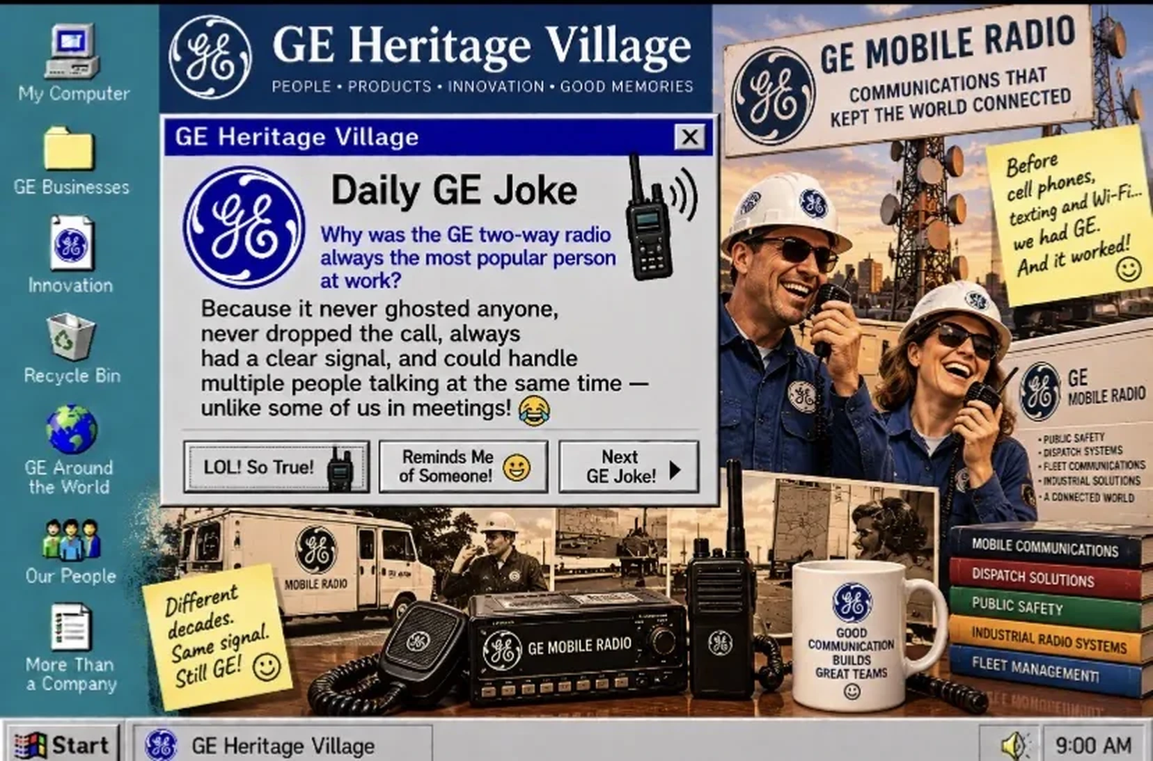 GE Mobile Radio — Daily GE Joke poster