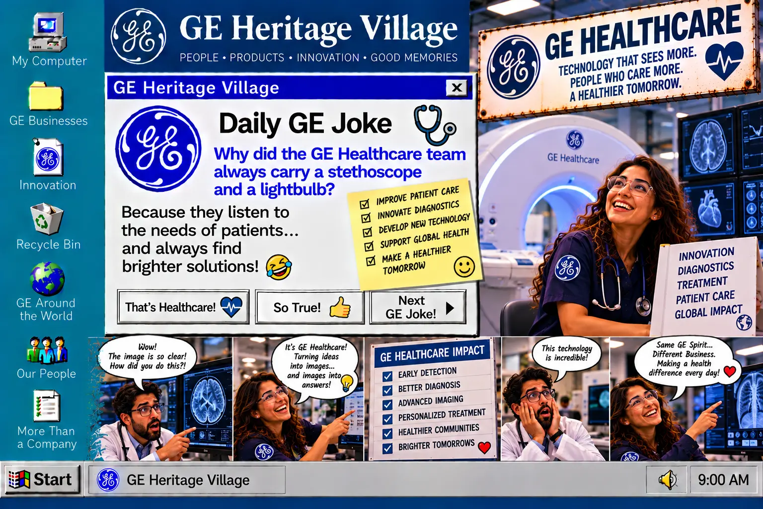 GE Healthcare Team — Daily GE Joke poster