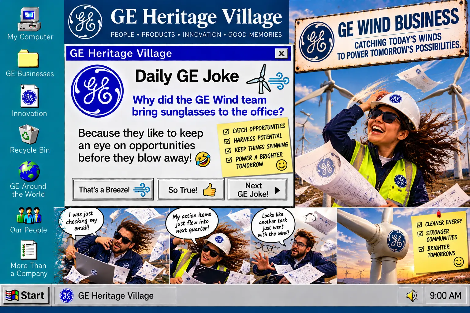GE Wind Business — Daily GE Joke poster