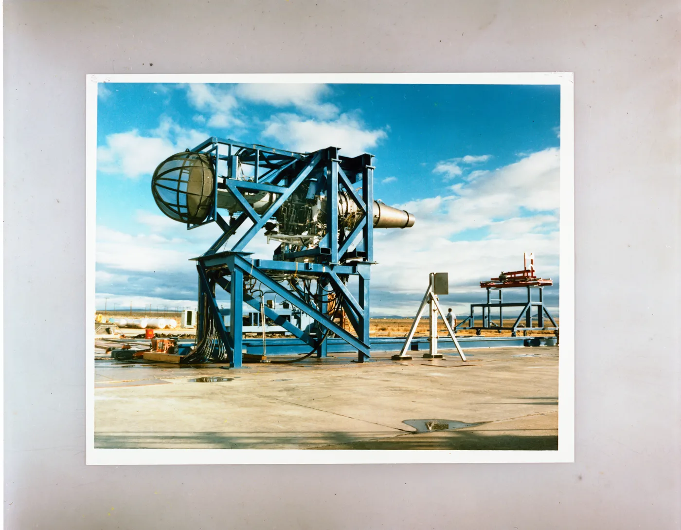 GE variable cycle engine in test stand