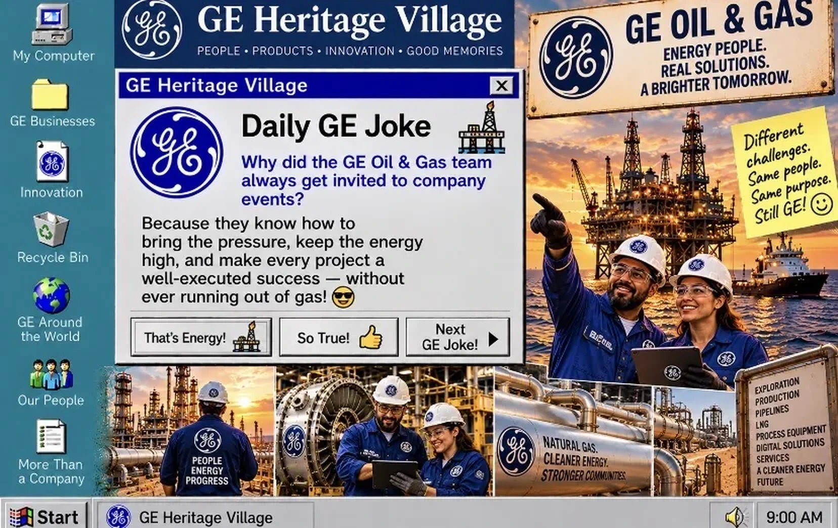 GE Oil & Gas — Daily GE Joke poster