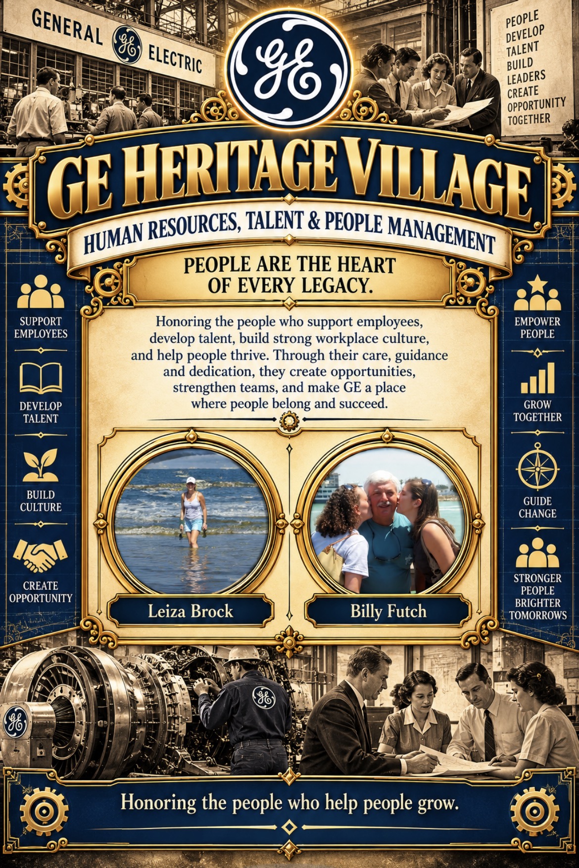 Human Resources, Talent & People Management tribute poster — People are the heart of every legacy.