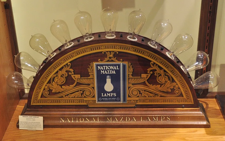 GE Mazda lamp display