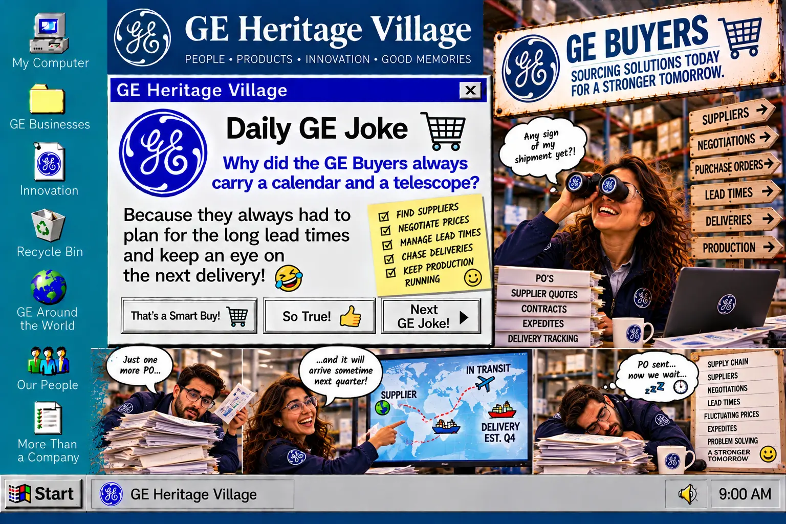 GE Buyers — Daily GE Joke poster