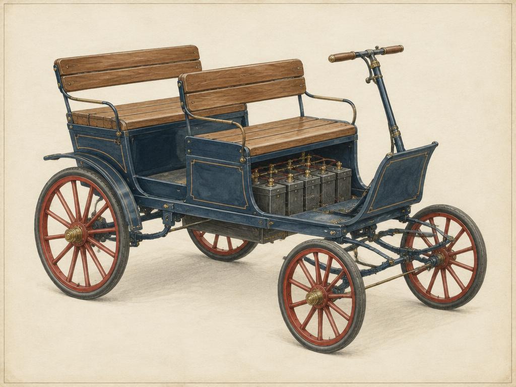 Representative illustration for Thomson–Lemp electric wagonette; not the exact model
