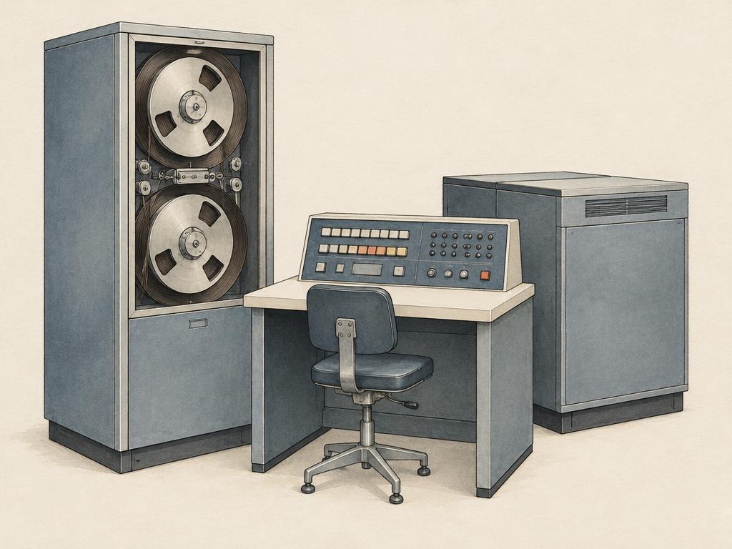 Representative illustration for GE 150 business data-processing system; not the exact model