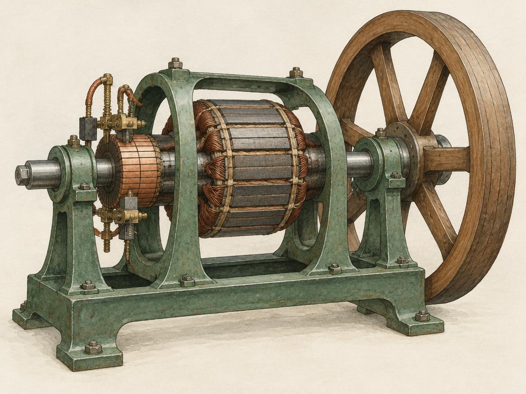 Representative illustration for GE Type ML direct-current generator · Canadian collection; not the exact model