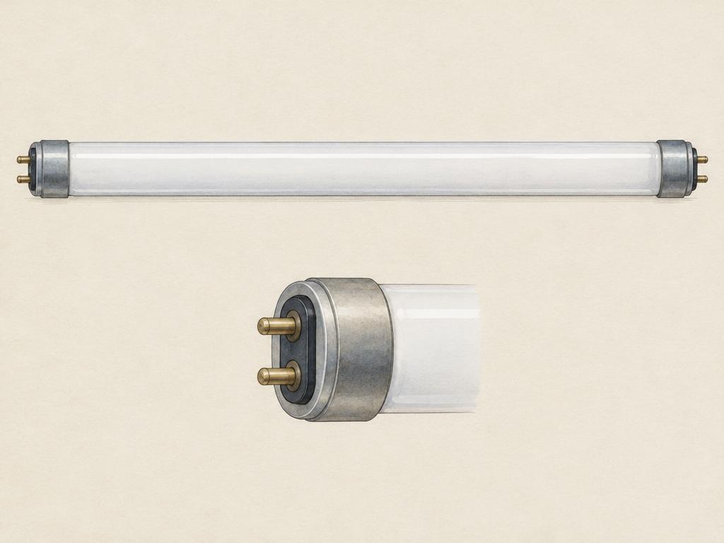 Representative illustration for GE F48T12-CW-HO high-output fluorescent lamp; not the exact model