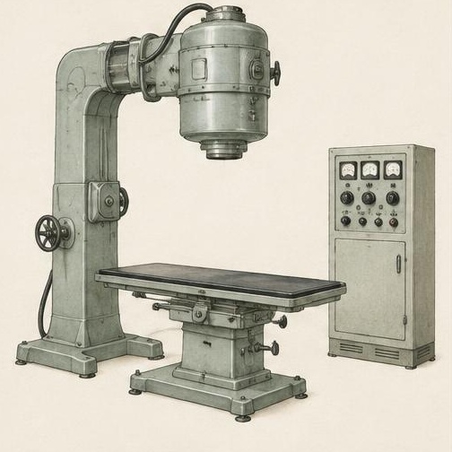 Representative illustration for GE Maximar deep-therapy X-ray set; not the exact model