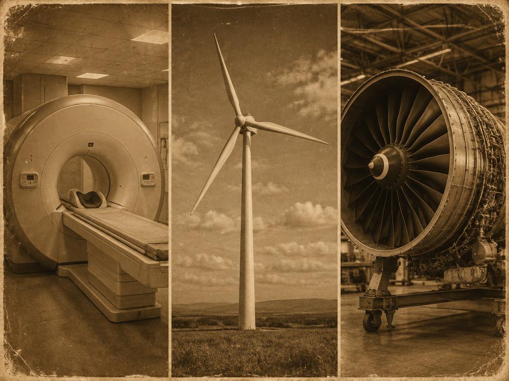 Vintage illustration: Three companies, one heritage